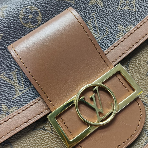 DAUPHINE MM Monogram Coated Canvas Brown
