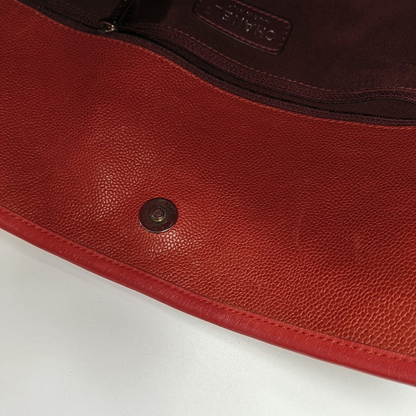 Quilted Grained Calfskin Red