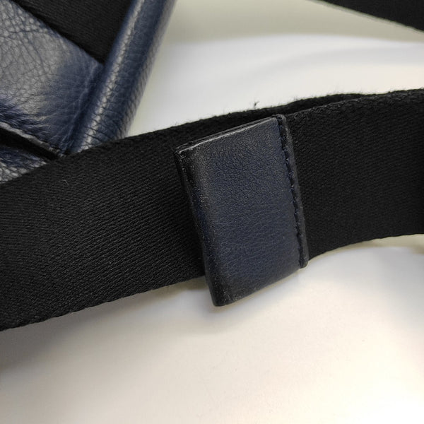 Calfskin Shoulder Bag Blue