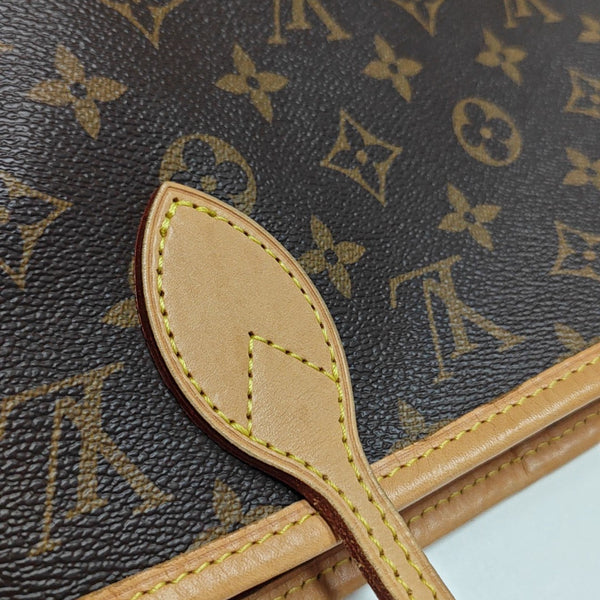 NEVERFULL MM Monogram Coated Canvas Brown