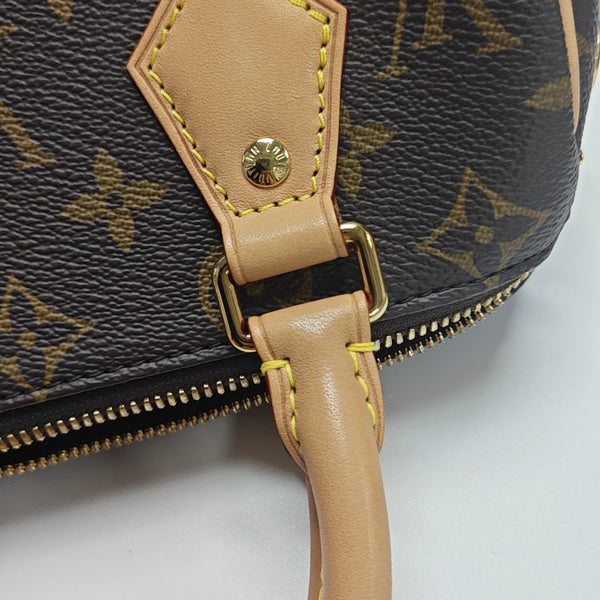 SPEEDY 20 Monogram Coated Canvas Brown