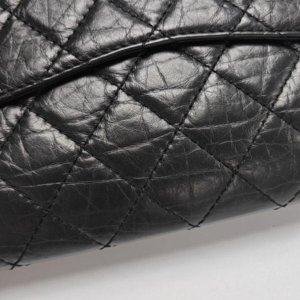 2.55 227 (jumbo) Quilted Vintage Calf Black