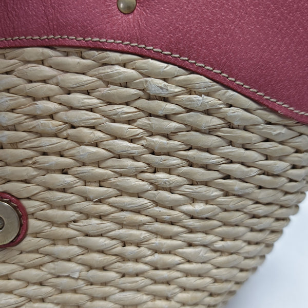 Calfskin Top Handle Bag Beige