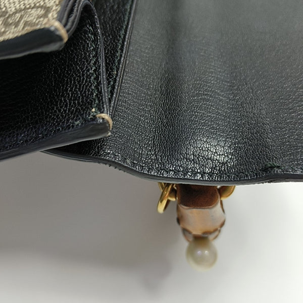 Monogram Coated Canvas Shoulder Bag Beige