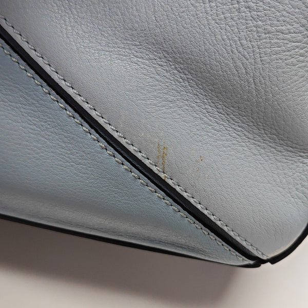 Puzzle Medium Calfskin Blue