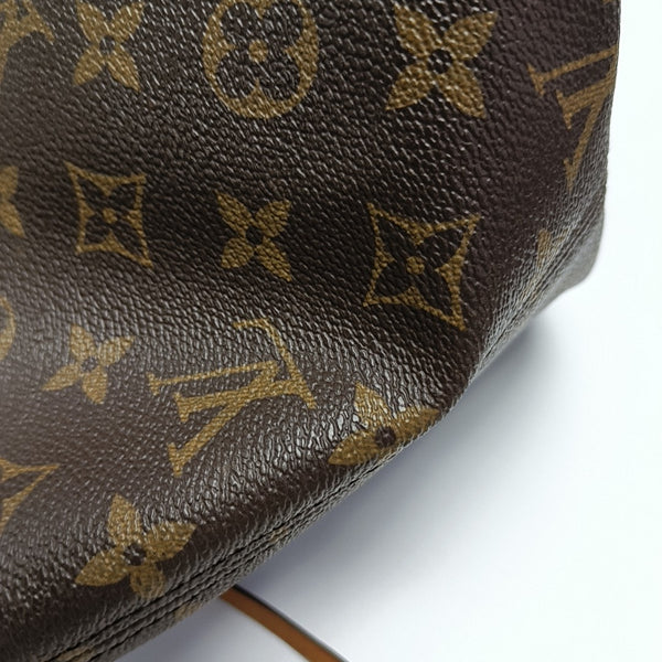 NEVERFULL MM Monogram Coated Canvas Brown