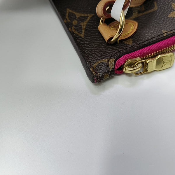 NEVERFULL MM Monogram Coated Canvas Brown
