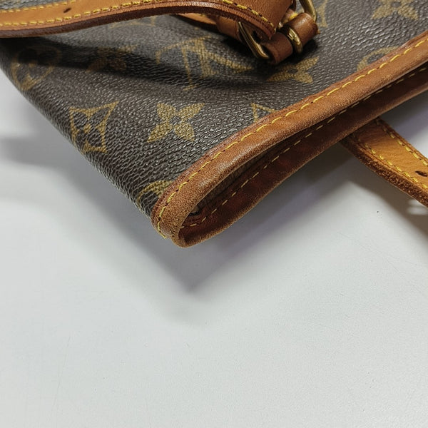 BUCKET PM Monogram Coated Canvas Brown