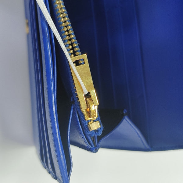 Calfskin Wallet Blue