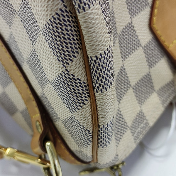 SPEEDY 30 Damier Azur Coated Canvas White