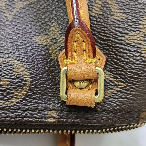 SPEEDY Nano Monogram Coated Canvas Brown