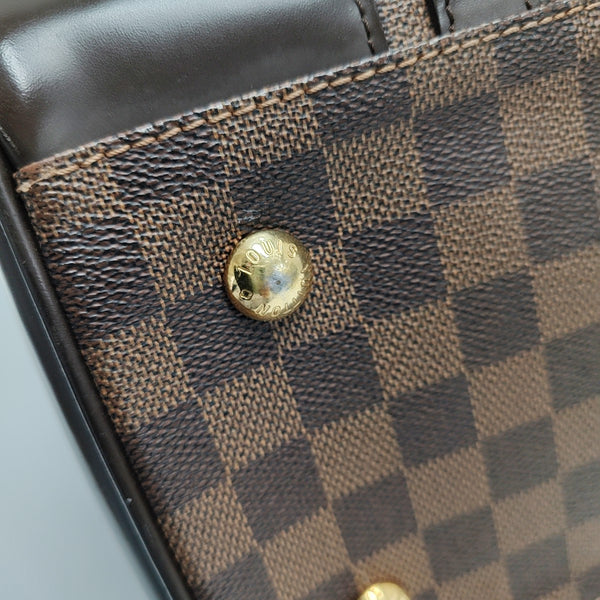 BERKELEY Damier Ebene Coated Canvas Brown
