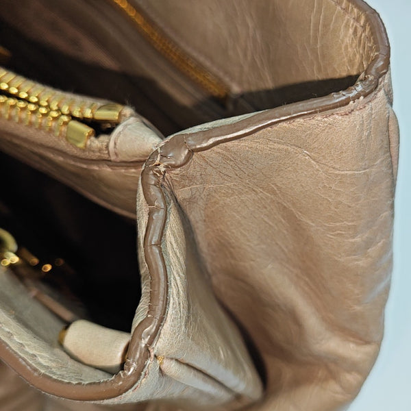 Calfskin Tote Bag Brown
