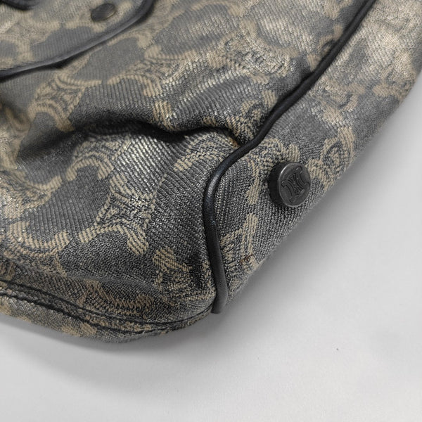 Canvas Top Handle Bag Blue