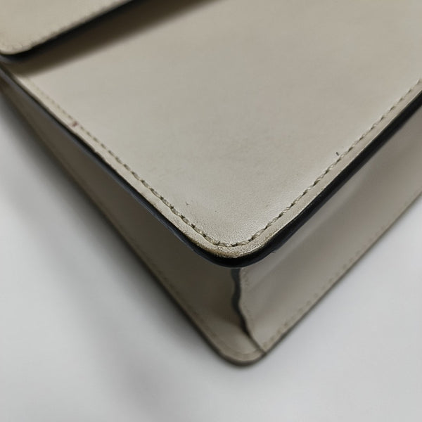 Sylvie Small Calfskin White