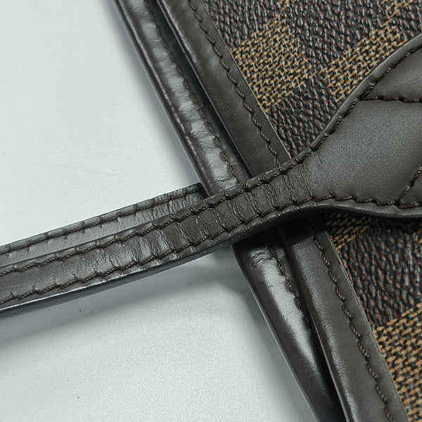 NEVERFULL MM Damier Ebene Coated Canvas Brown