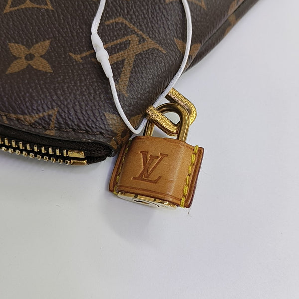 LOCKIT Monogram Coated Canvas Brown