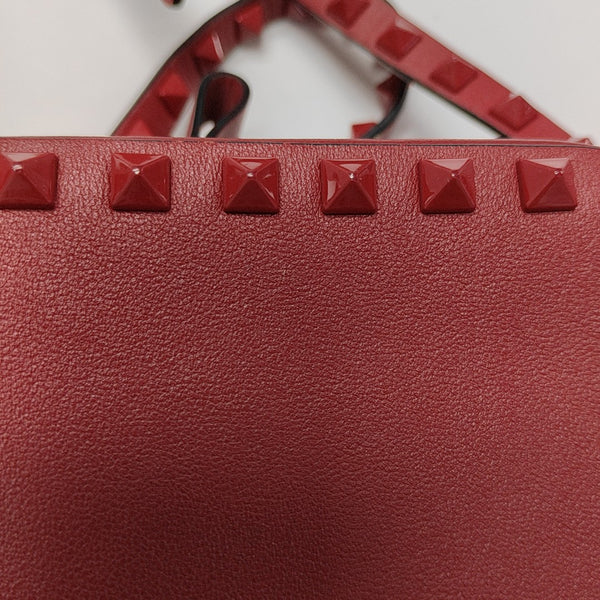 Leather Shoulder Bag Red
