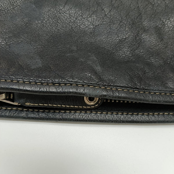 Monogram Calfskin Tote Bag Black