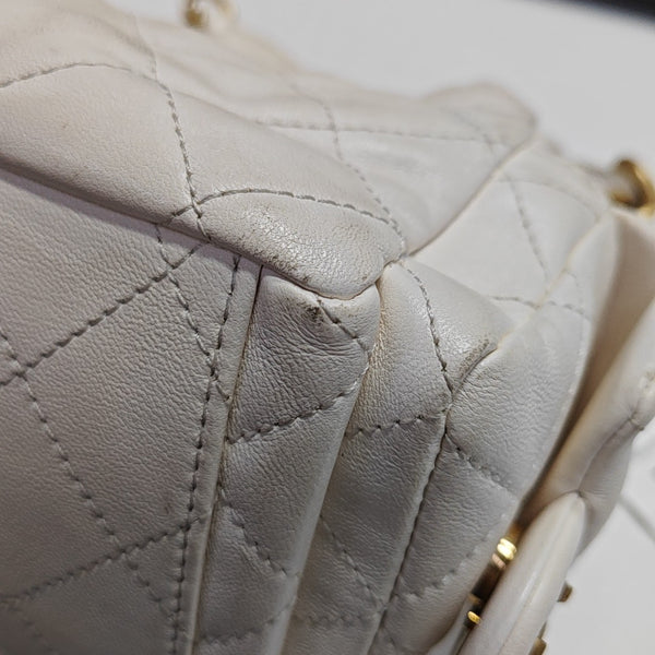 HOBO Quilted Lambskin White