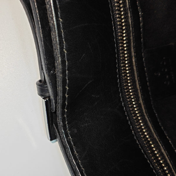 Monogram Canvas Tote Bag Black