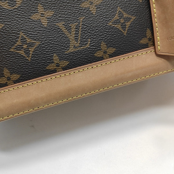 ALMA BB Monogram Coated Canvas Brown