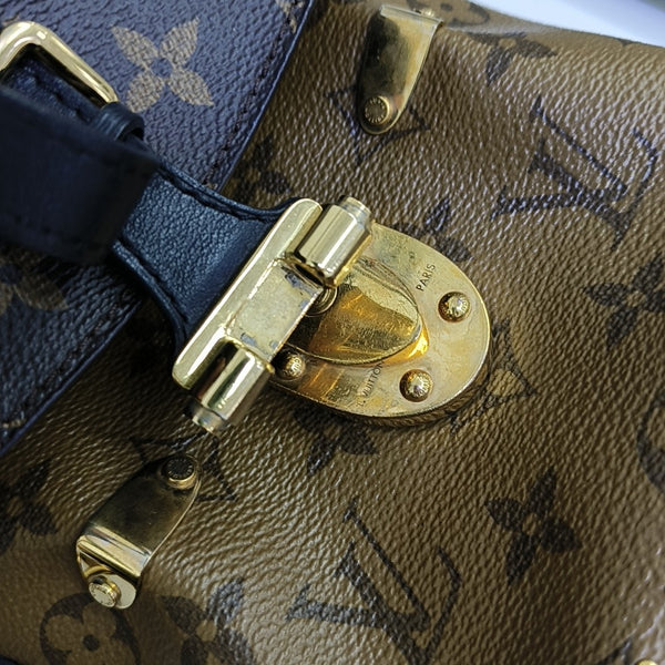 Monogram Coated Canvas Shoulder Bag Brown