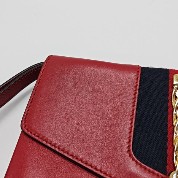 Sylvie Small Calfskin Red
