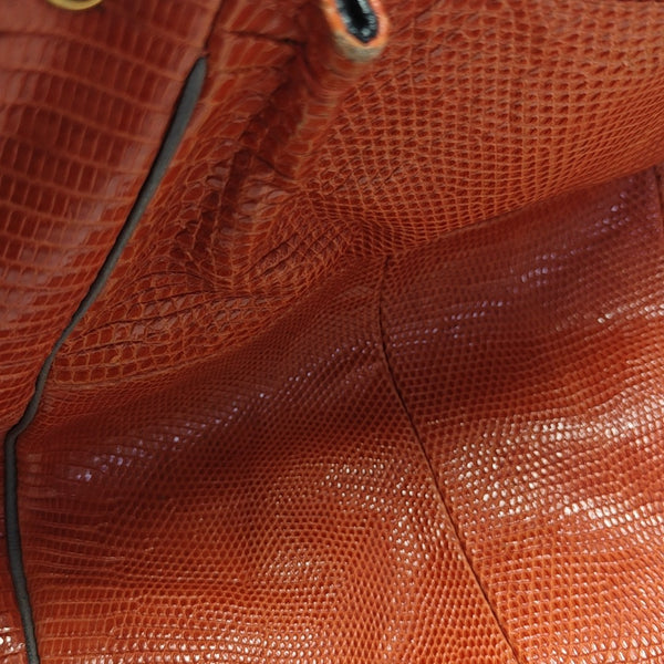 Calfskin Shoulder Bag Orange