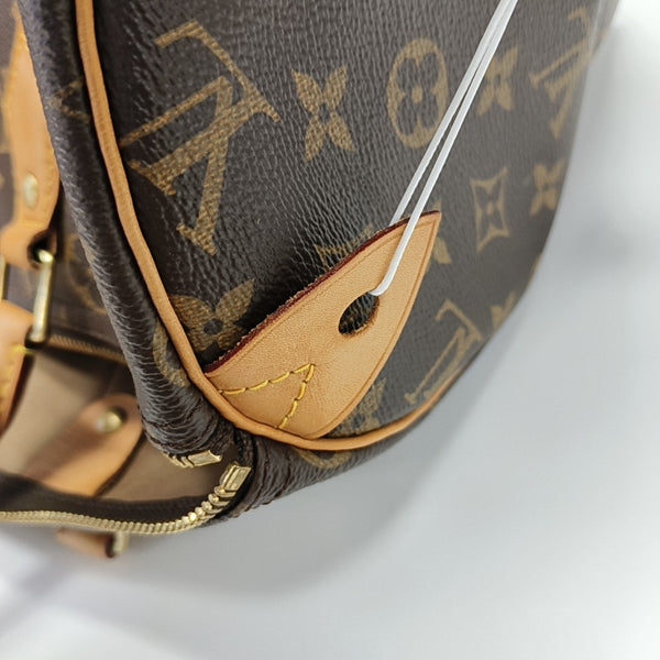SPEEDY 30 Monogram Coated Canvas Brown