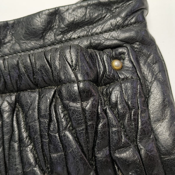Matelassé Quilted Calfskin Black