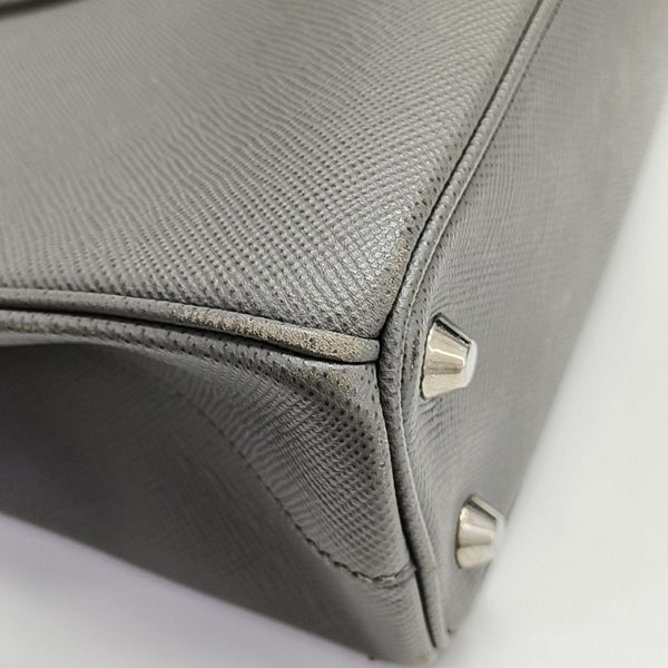 Galleria Large Saffiano Calfskin Gray