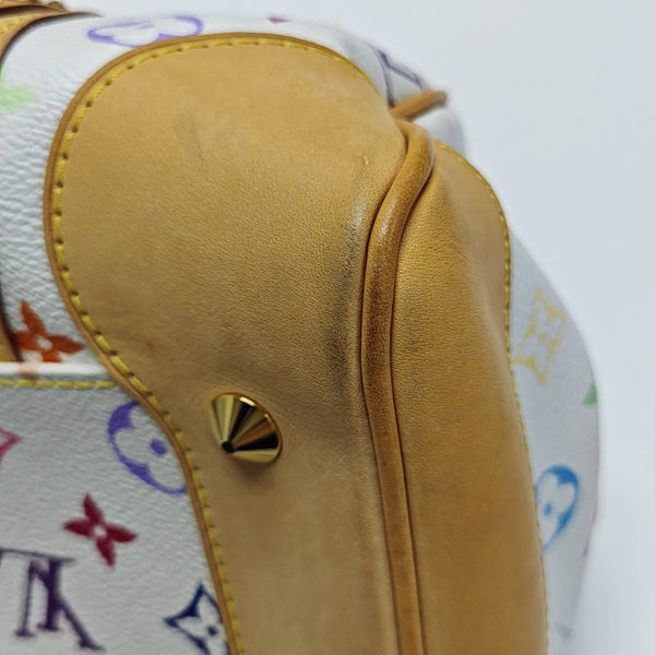 COURTNEY MM Monogram Coated Canvas White