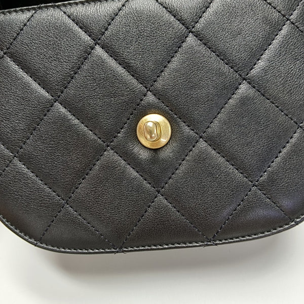 Calfskin Crossbody Bag Black