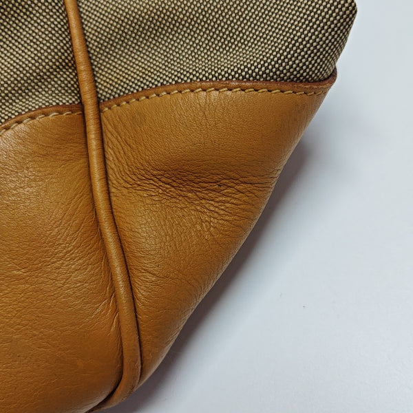 Fabric Tote Bag Brown
