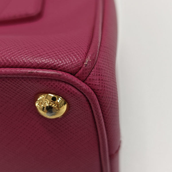 Galleria Super Mini Saffiano Calfskin Red