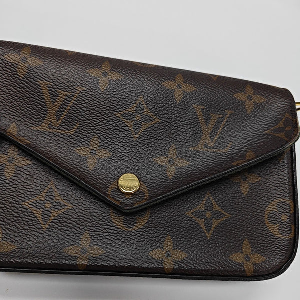 FÉLICIE Monogram Coated Canvas Brown