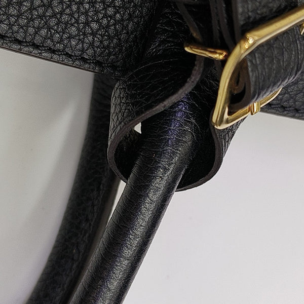 CITY STEAMER PM Calfskin Black