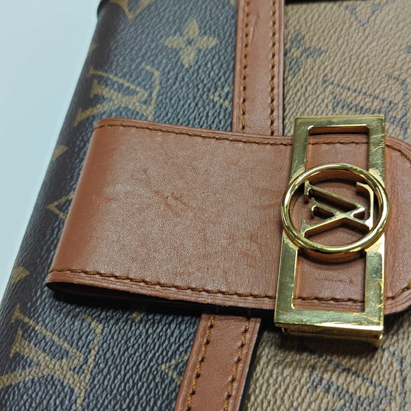 DAUPHINE Monogram Coated Canvas Brown