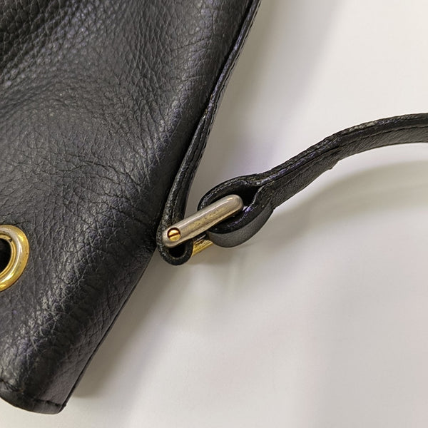 Calfskin Bucket Bag Black