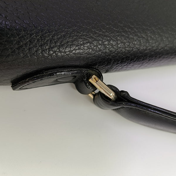 Calfskin Top Handle Bag Black