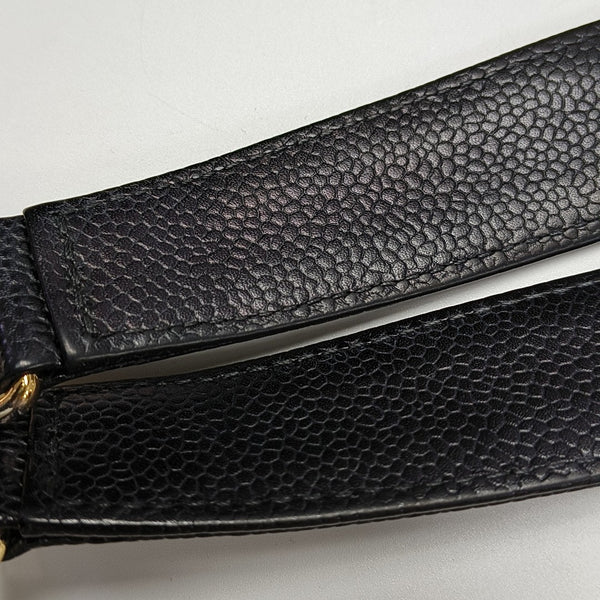 CHANEL GST Large Quilted Grained Calfskin Black