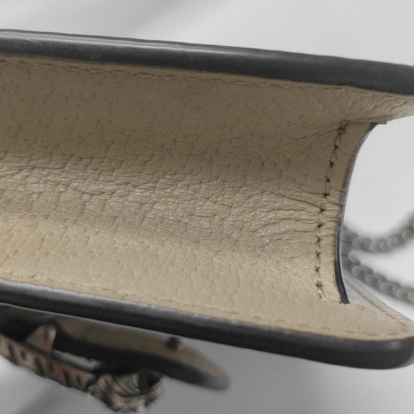 Dionysus Super Mini Monogram Coated Canvas Beige