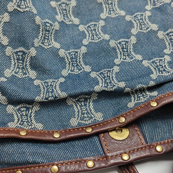 Canvas Top Handle Bag Blue