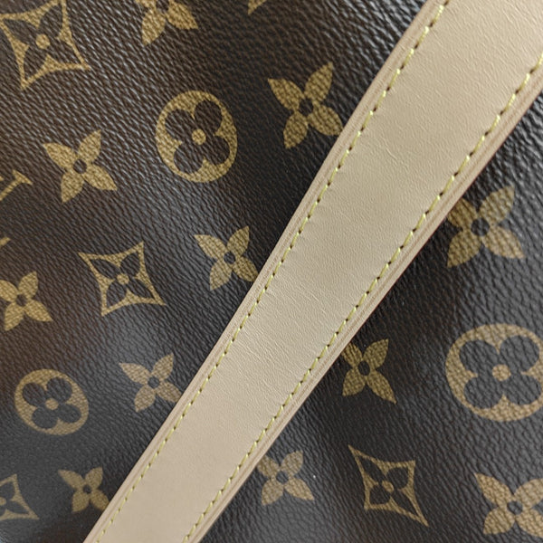 KEEPALL 55 Monogram Coated Canvas Brown