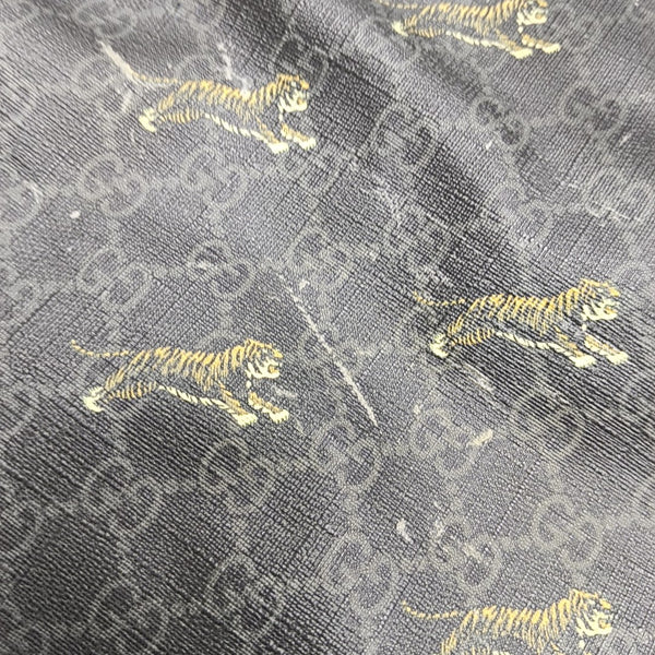 GG Supreme Monogram Coated Canvas Black