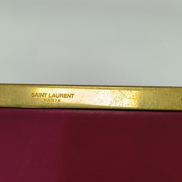 Calfskin Clutch Red