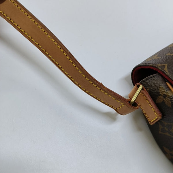 TAMBOURINE Monogram Coated Canvas Brown