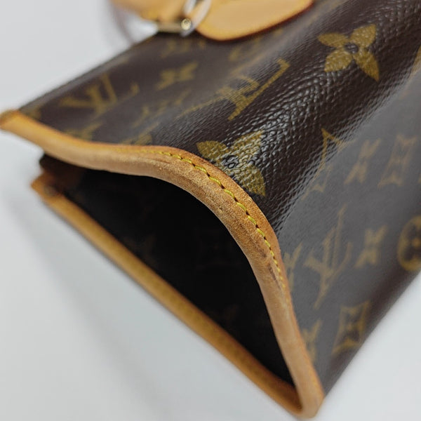 POPINCOURT Monogram Coated Canvas Brown