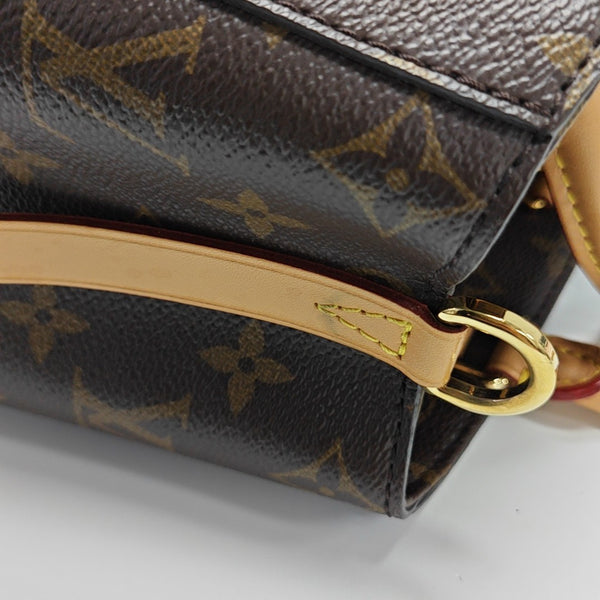 MONTAIGNE BB Monogram Coated Canvas Brown